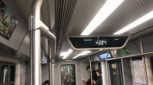 Поездка от станции метро «Площадь Мужества» до станции «Лесная» на новом составе «Балтиец»