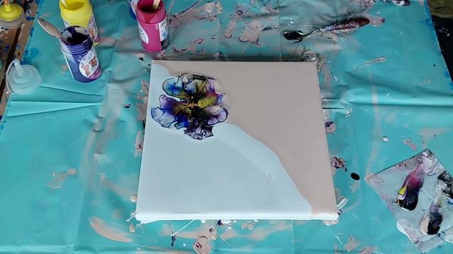 #89 Акриловая заливка от А до Я. Два тона для подушки. смотреть онлайн