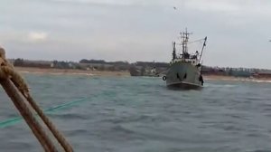 Рыбацкое судно село на мель спасение парохода станица Благовещенская