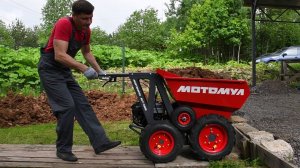 МОТОМУЛ перевозит глину