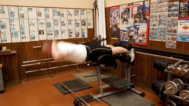 Гиперэкстензия без отягощения / GHD (back extension) without weights