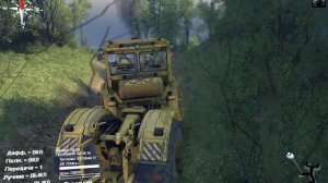 SpinTires 2014 К-700 помогает лесовозам