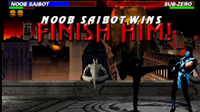 Mortal Kombat Trilogy #noobsaibot Gameplay (Arcade-60fps)