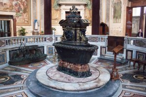 Сокровища Рима: Знаменитый Латеранский Баптистерий - Святой Иоанн у купели в Латеране,4 в н. э