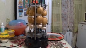 Электрошашлычница DEXP КВМ-1000.Готовим картошку с грибками и салом!