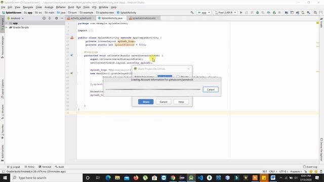 Steps to upload your android project from android studio into Github смотреть онлайн