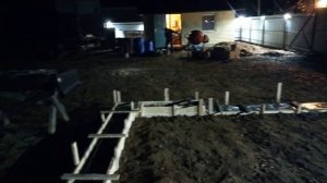 Строительство фундамента под гараж, процесс пошагово....