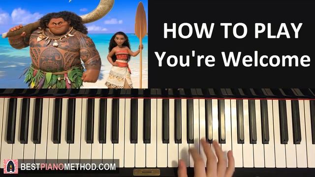 HOW TO PLAY - Dwayne Johnson - You're Welcome (Moana OST) (Piano Tutorial Lesson) смотреть онлайн