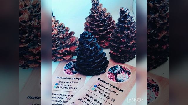 Ёлочка из сосновой Шишки ! Моя авторская работа! My author's work Christmas tree! ? смотреть онлайн