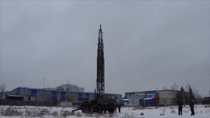Испытания мобильной антенной опоры «Сосна-НН»