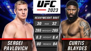 Сергей Павлович - Кёртис Блэйдс | Бой на UFC 23 апреля и прогноз