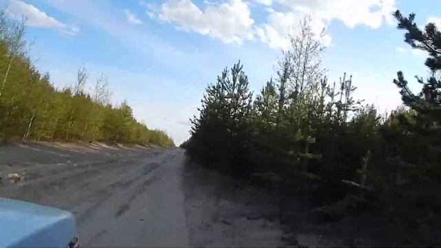 ЯНАО г. Ноябрьск дорога с рыбалки смотреть онлайн