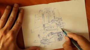 Как нарисовать двигатель 1JZ-GTE TWIN TURBO sketch engine /Маркообразные