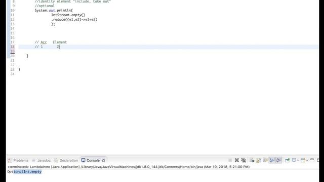 Java 8 part 3- Stream reduce operation (Arabic بالعربي ) смотреть онлайн