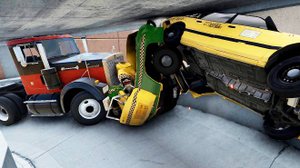 BeamNG Drive - Реалистичные автомобильные аварии и погони и ДТП. Бимка.