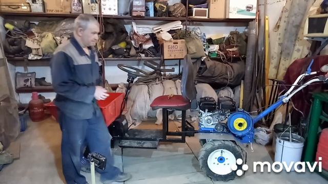 Передний адаптер соединяем  с мотоблоком , установка тросов и тест драйв. ( часть 2)