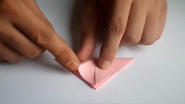 Оригами сердечко с журавликом счастья // Origami Heart With A Crane Of Happiness