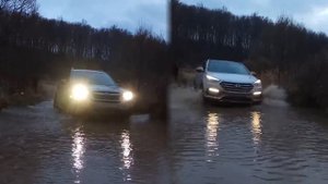 Каширский уезд. оффроуд бездорожье. Mercedes GL кроссоверы Santa Fe Forester Murano Mazda CX7