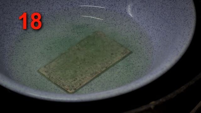 Травление платы в перекиси водорода (менее чем за минуту) смотреть онлайн