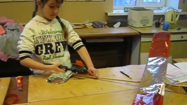 Натяжка пленки утюжком