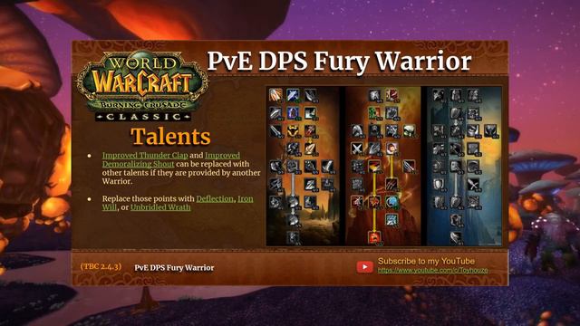 WoW TBC Classic Warrior PvE Guide: All 3 Specializations | Arms, Fury, Prot смотреть онлайн