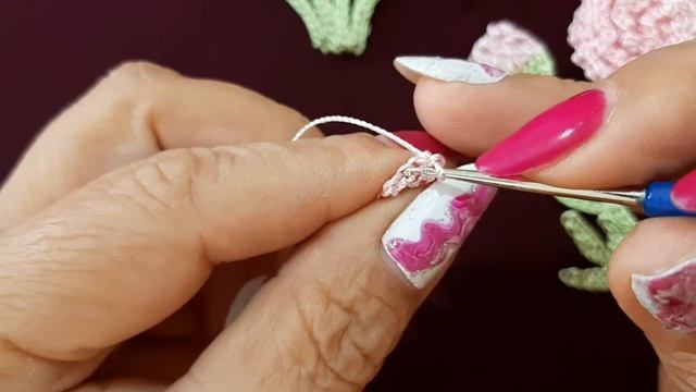 Вязание крючком. Техника ирландское кружево. Пионы, цветы в саду Клода Моне в Живерни. МК.