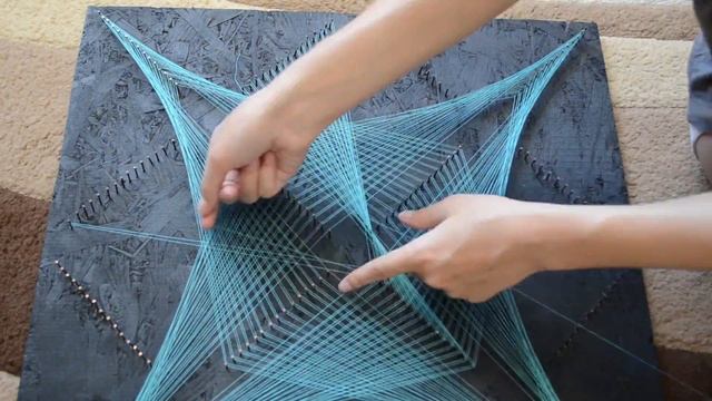 STRING ART TUTORIAL | timelapse | СТРИНГ АРТ | обучение с русскими субтитрами смотреть онлайн