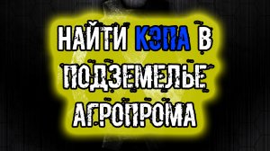 сталкер Тайна Зоны История Стрелка Пролог Найти Кэпа в подземелье агропрома