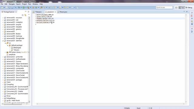 Java - StringTokenizer with split method смотреть онлайн