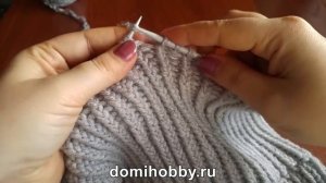 Как правильно вязать шапку спицами резинкой 1х1