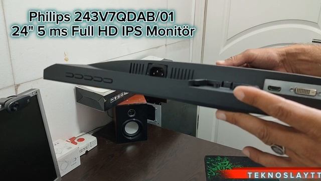 Philips 243V7QDAB01 24 5 ms Full HD IPS Monitör kutu açılışı ve inceleme