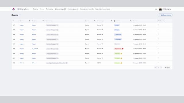 Сканы | Руководство пользователя | Платформа Стингрей смотреть онлайн