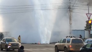 прорыв магистрали с горячей водой бограда 109