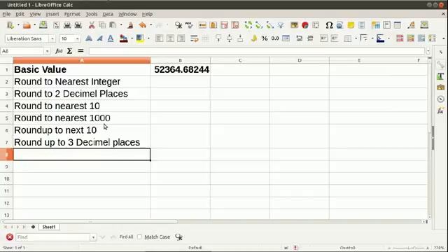 LibreOffice Calc - Round, Roundup, Rounddown смотреть онлайн