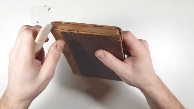 Корешок без кожи: замена на ткань | Реставрация переплета смотреть онлайн