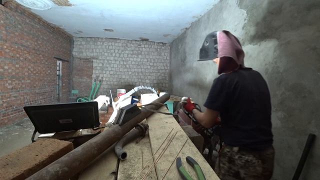 Сварка трубы отопления