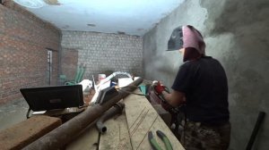 Сварка трубы отопления