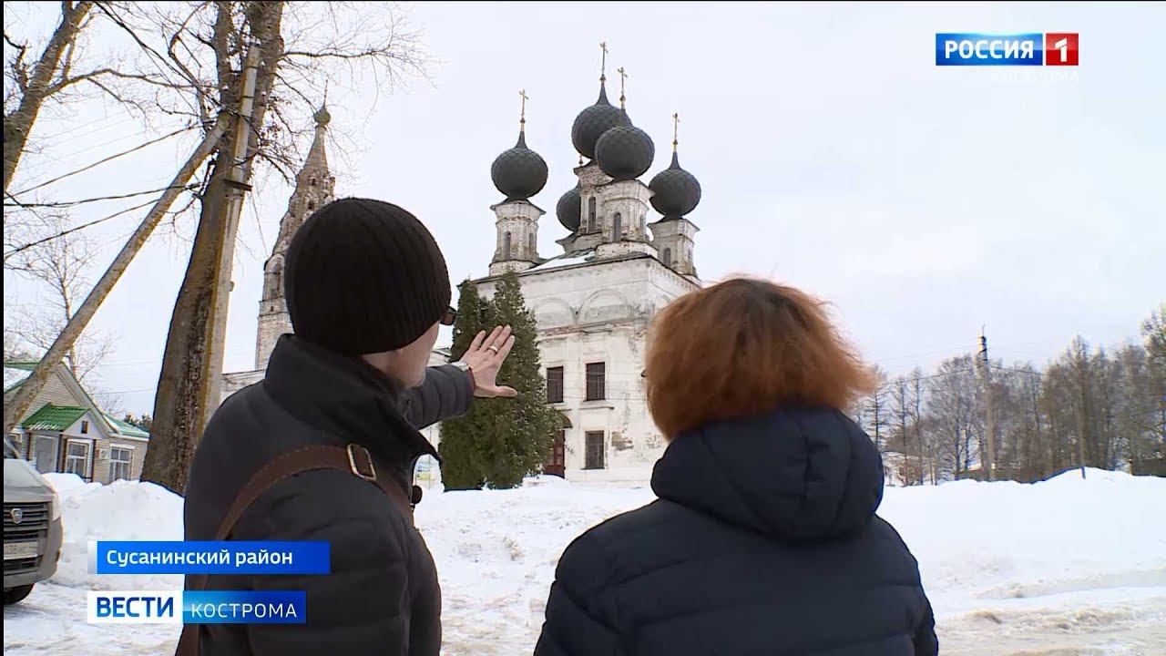 Картина грачи и церковь