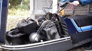 Lynx 5900 Snowmobile, engine test run