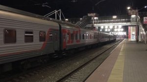 Пассажирский поезд прибывает на станцию Саранск-1