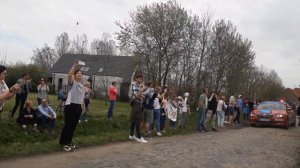 Paris Roubaix 2018 - Carrafour De L'Arbre - 15km from the finish - Peter Sagan leading