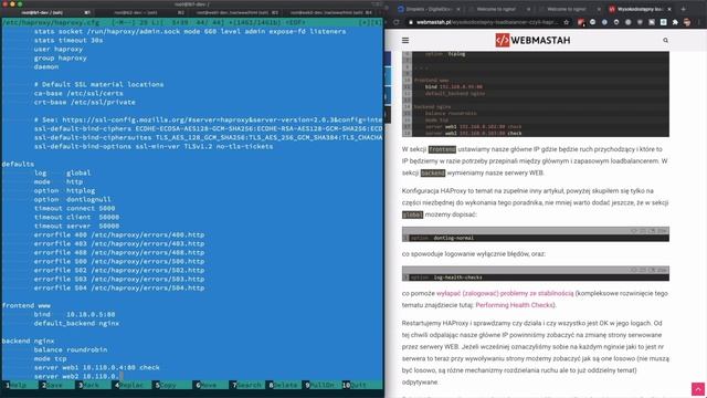 Wysokodostępny loadbalancer czyli HaProxy z Keepalived смотреть онлайн