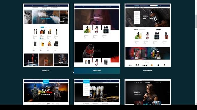 VaporShop - Electronic Cigarettes and Accessories Prestashop 17 Theme accessories market смотреть онлайн