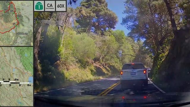 Drivelapse USA 2022 14/14 - Arcata - San Francisco- 60 fps HDR - 4k - 15x-60x speed смотреть онлайн