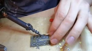 Пайка SMD светодиодов.