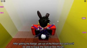 How to get the "BEE AWARD!" BADGE + RIDEABLE BEE AWARD MORPH in PIGGY RP : INFECTION! [ROBLOX]