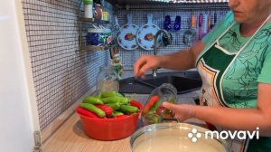 Маринованный горький перец! Без хлопот! Очень долго хранится !