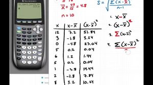 Statistics Battle - TI84 vs. Excel - Calculate the Standard Deviation