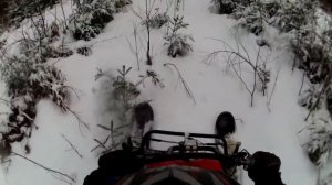 на снегоходе рыбоход на Лугу часть2