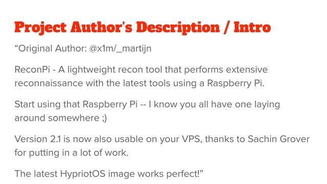 RepoRundown (ReconPi) смотреть онлайн